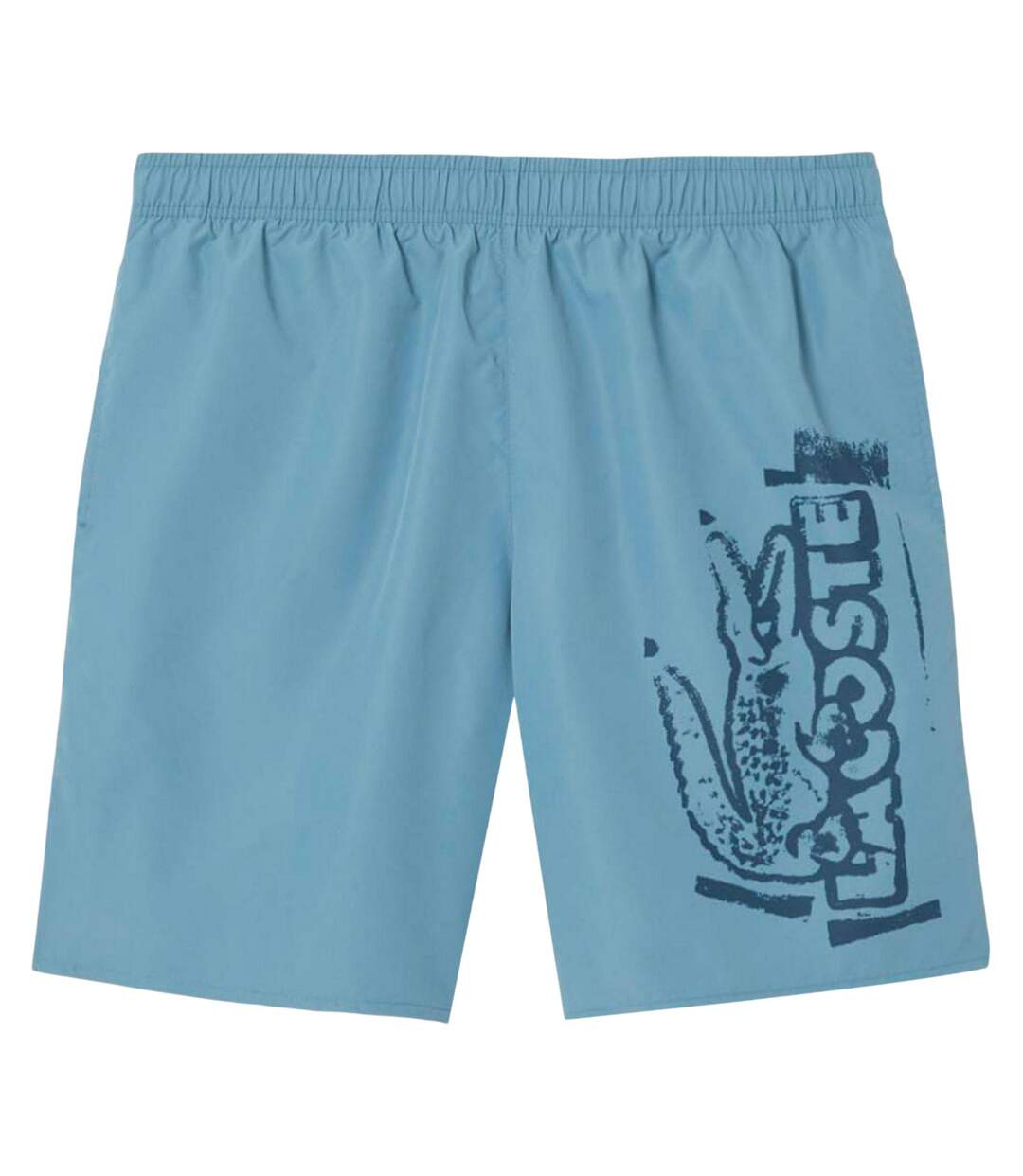 Short De Bain Motif/style Logo Homme Bleu Lacoste-2