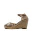 Sandales compensées marron/fleurs femme beppi-1