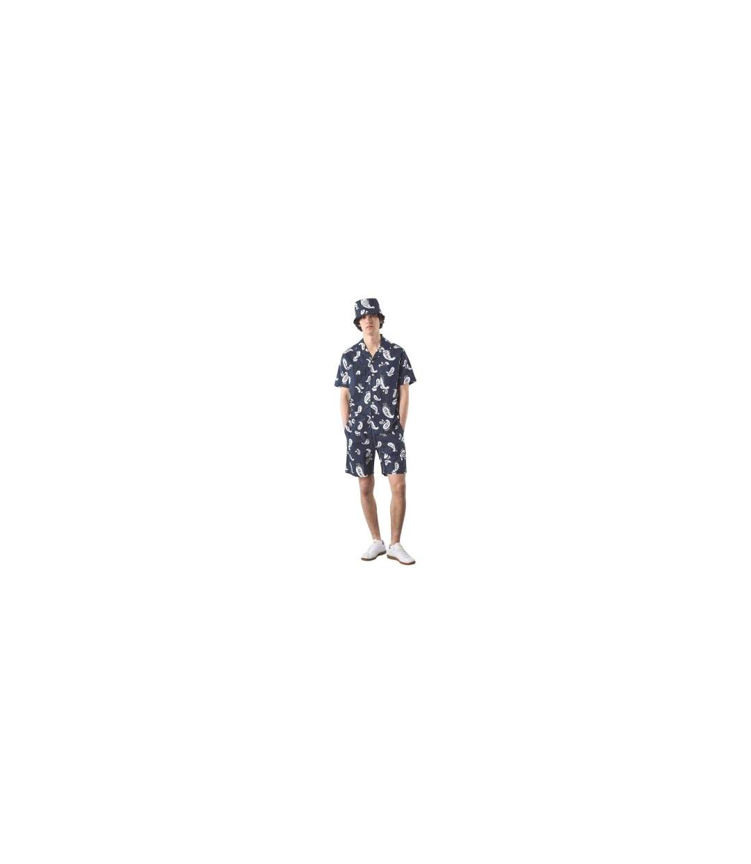 Chemise Motif/style Cachemire Widnes Homme Bleu Marine Pretty Green-1