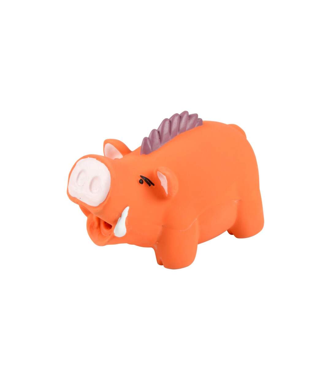Jouet Sonore en Latex Sanglier 16cm Orange-1