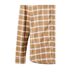 Mens Checked Oxford Long-sleeved Shirt Ecru Caramel Luke 1977-3