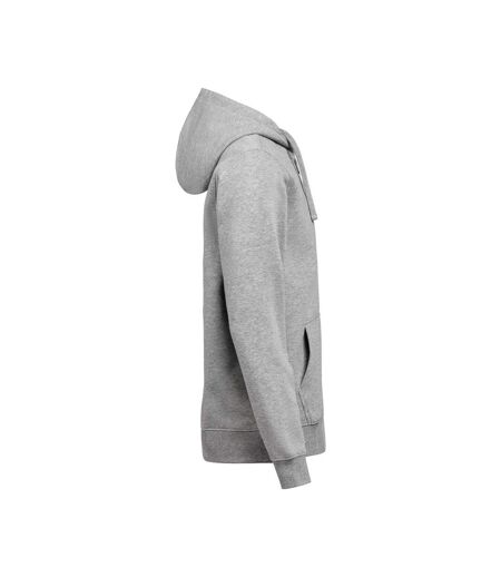 Unisex Adult Regular Full Zip Hoodie Grey Melange Untagged Movement