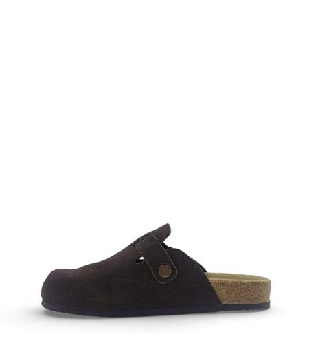 Womens/ladies Leather Mule Sandals Brown Jack Wills