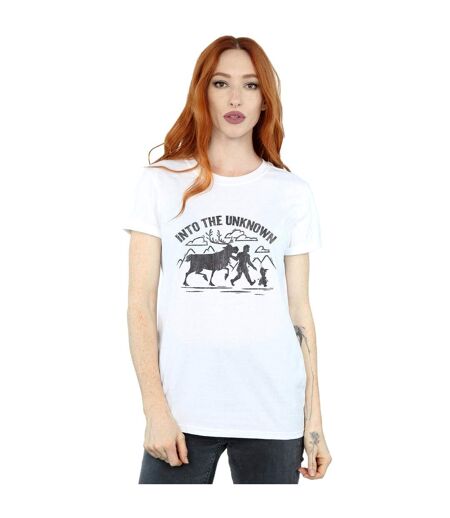 Disney - T-shirt FROZEN INTO THE UNKNOWN - Femme (Blanc) - UTBI24465