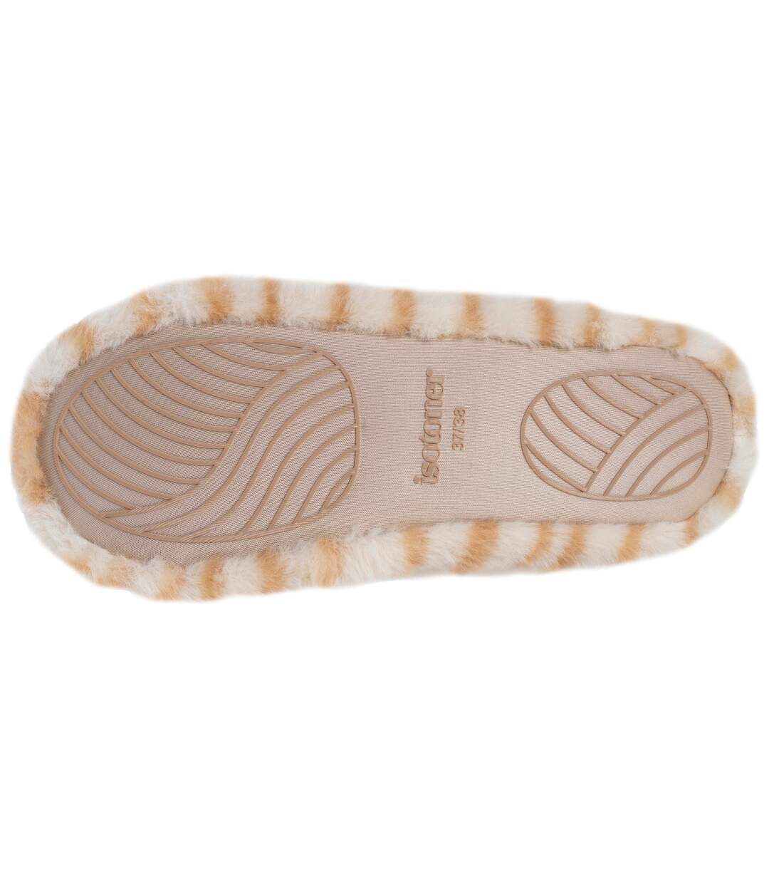 Isotoner Chaussons extra-light Ballerines femme imitation fourrure - tissu antidérapant-4