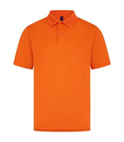 Mens coolplus polo shirt bright orange Henbury