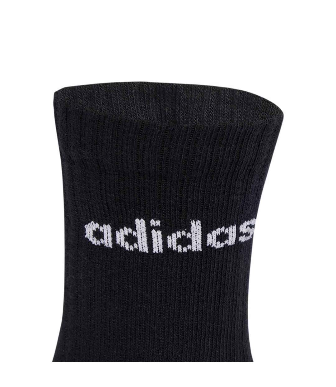 Lot De 6  Chaussettes Linear Adulte Noir Adidas-3