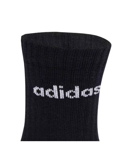 Lot De 6  Chaussettes Linear Adulte Noir Adidas