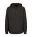 Build Your Brand Unisex Adults Basic Pullover Jacket (Black) - UTRW7615