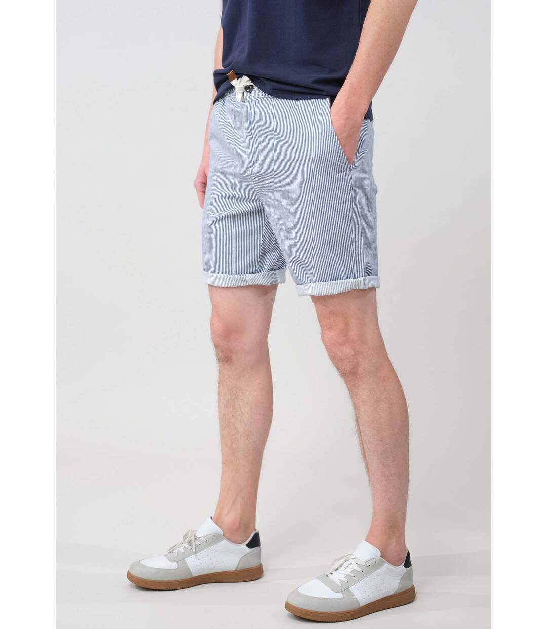 Short à rayures pour homme ALONSO-4