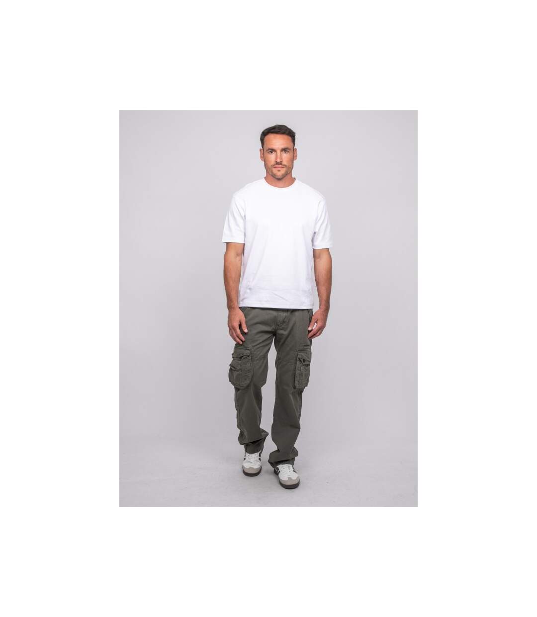 Pantalon cargo treillis QUANTO-4