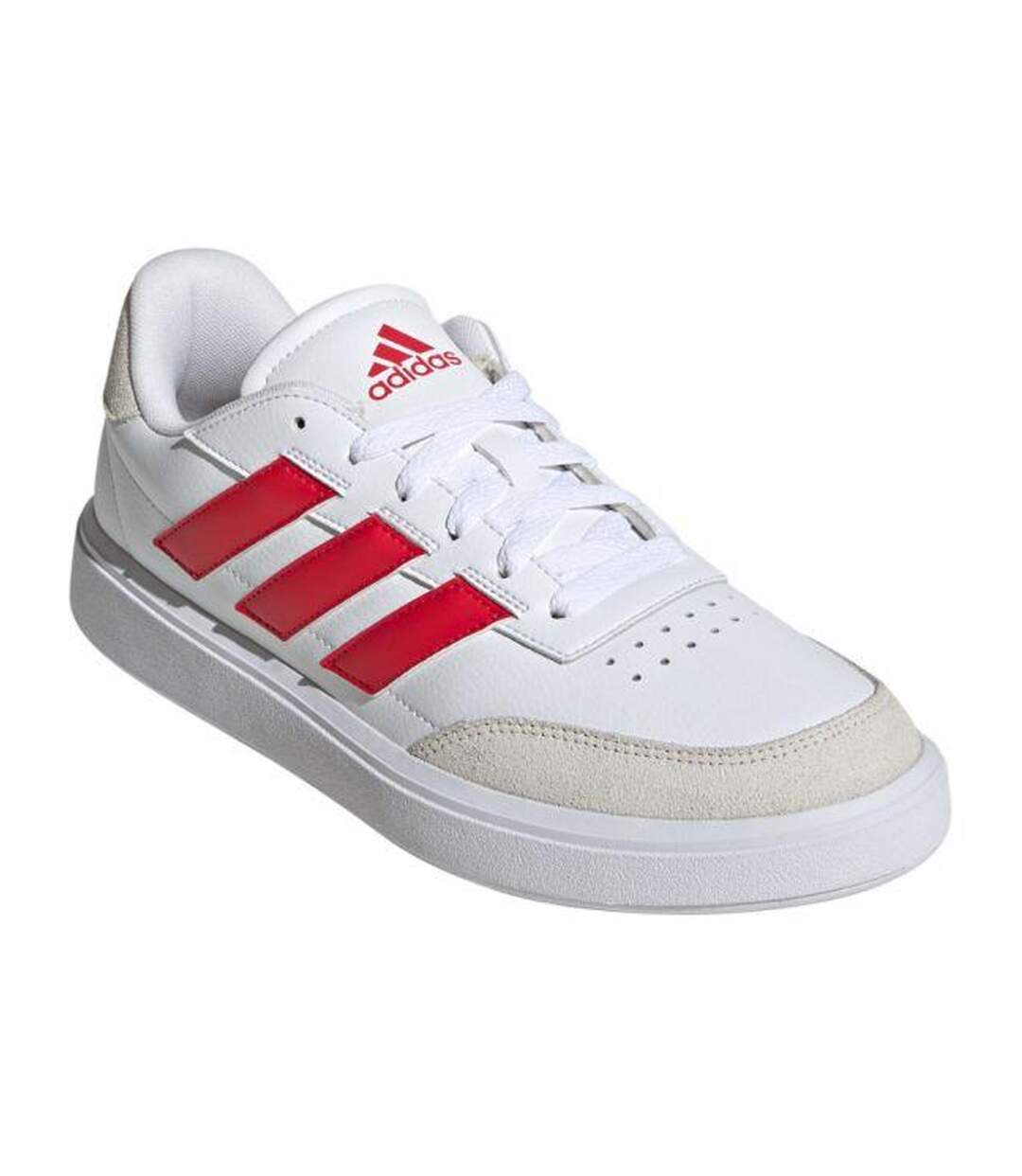 Baskets Courtblock Homme Blanc Rouge Adidas-1