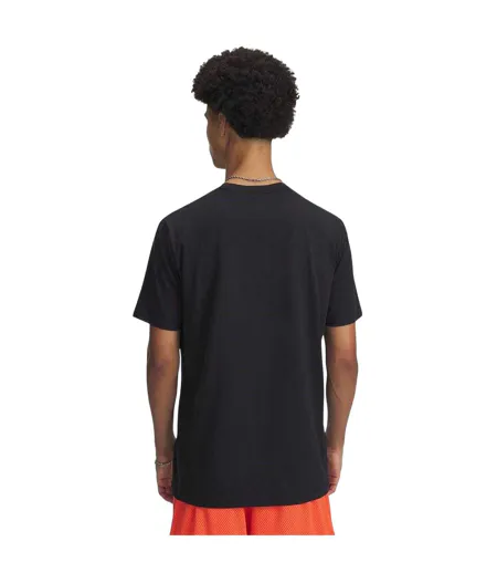 T-shirt Curry Playable Homme Noir Rouge Under Armour