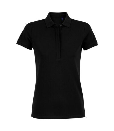 NEOBLU Womens/Ladies Owen Pique Polo Shirt (Deep Black)