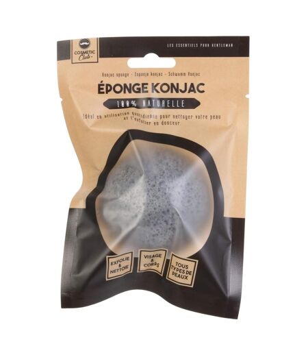 Éponge Konjac Nettoyage 6cm Noir