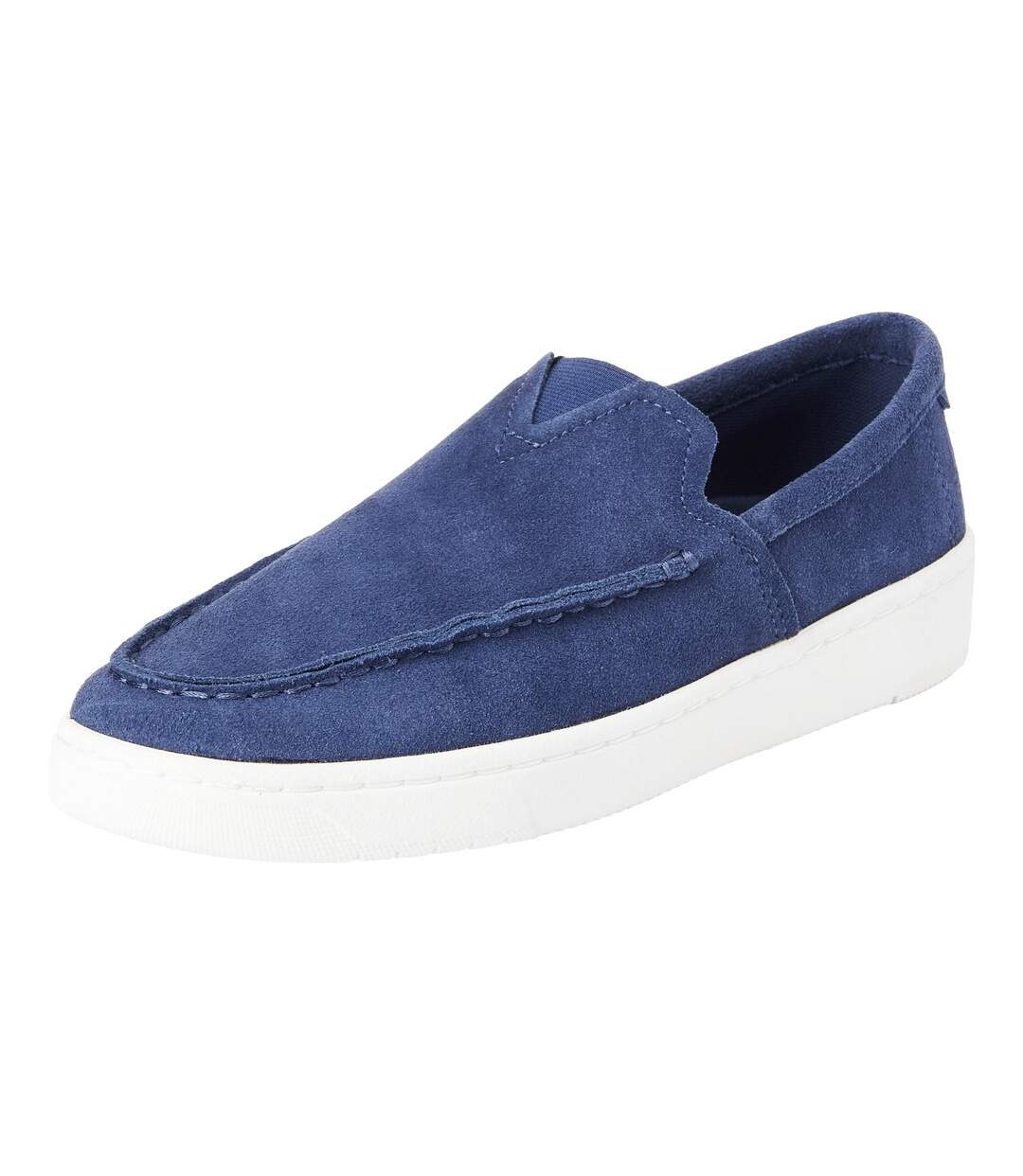 Mens Trvl Lite Suede Loafers Cadet Blue Toms-3