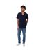 Chemise Manches Courtes Antti Homme Bleu Marine Threadbare-1