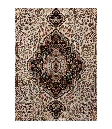 Authentique tapis d'Orient fait main en rayonne JAIPOUR 4