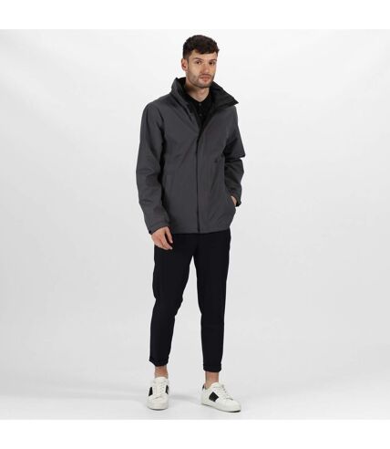 Regatta Mens Standout Ardmore Jacket (Waterproof & Windproof) (Seal Grey/Black) - UTRG1603