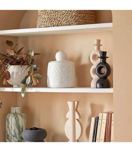 Boîte Déco en Céramique Mala 19cm Blanc