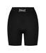 Womens/ladies Nylon Logo Shorts Black Everlast-1