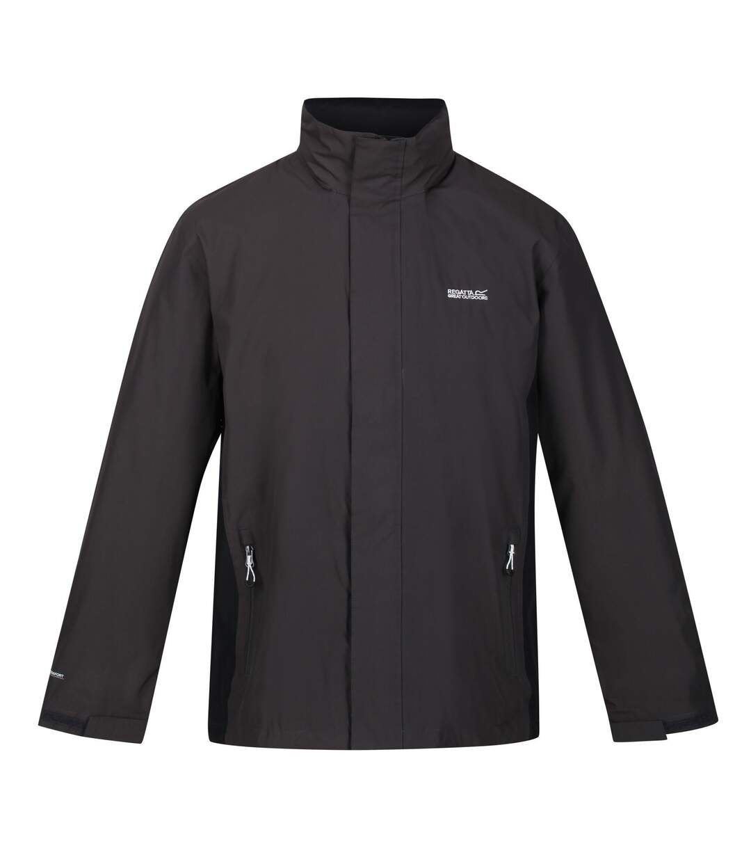 Regatta Great Outdoors Mens Outdoor Classic Matt Hooded Waterproof Jacket (Ash/Black) - UTRG919-1