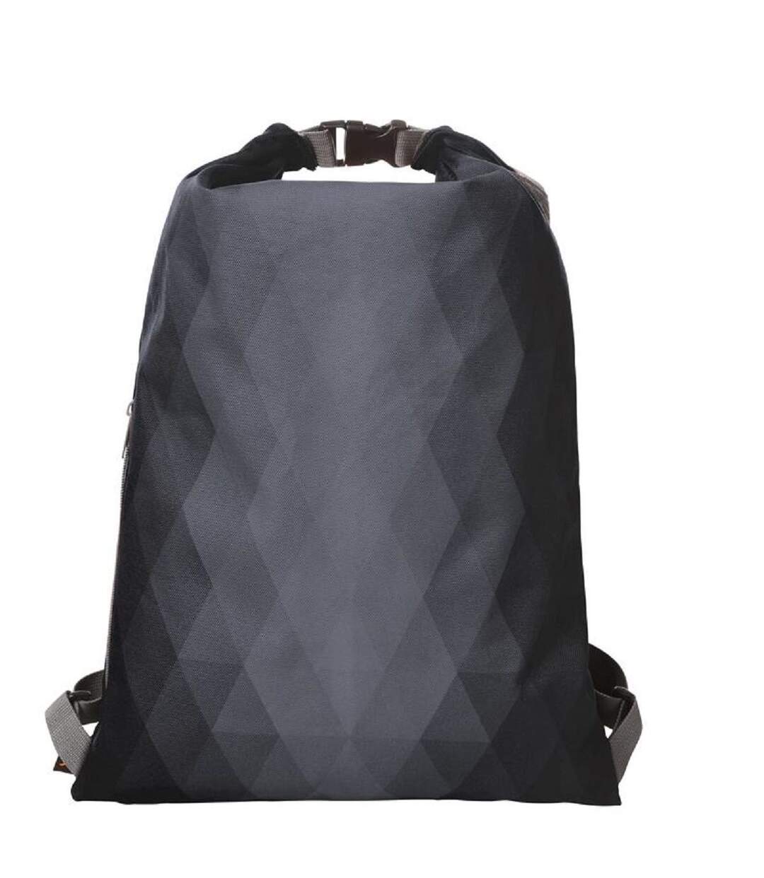 Sac à dos à motifs losanges - 1815000 - noir-1