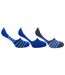 Socquettes 3 paires homme bleu/noir Floso