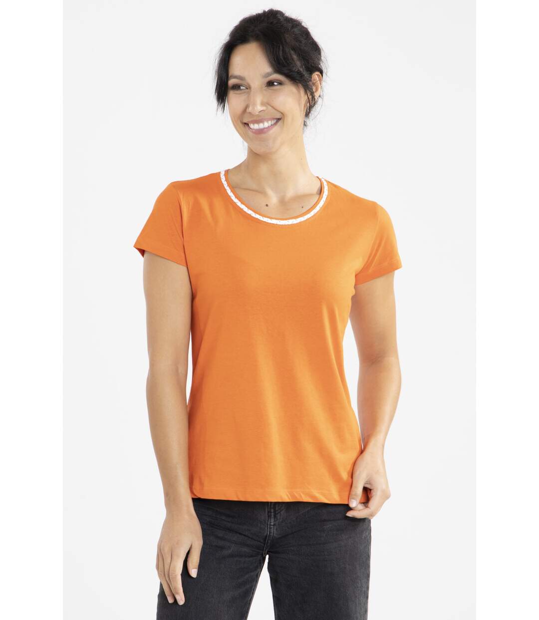 Tee-shirt Lurex Orange-2