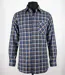 SEDETEX L100 — Chemise à carreaux manches longues bleue : chaleur en Coton gratté et dos long 100 cm-3