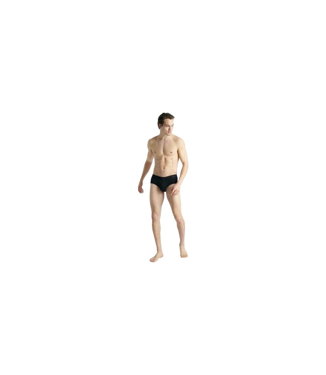 Lot De 2  Slips Motif/style Uni Homme Noir Adidas-1