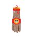 Ladies Striped Fleece Lined Knitted Warm Thermal Winter Gloves-2