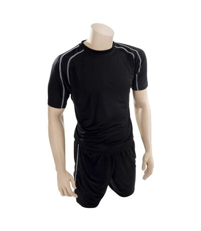 Precision Unisex Adult Lyon T-Shirt & Shorts Set (Black/White)