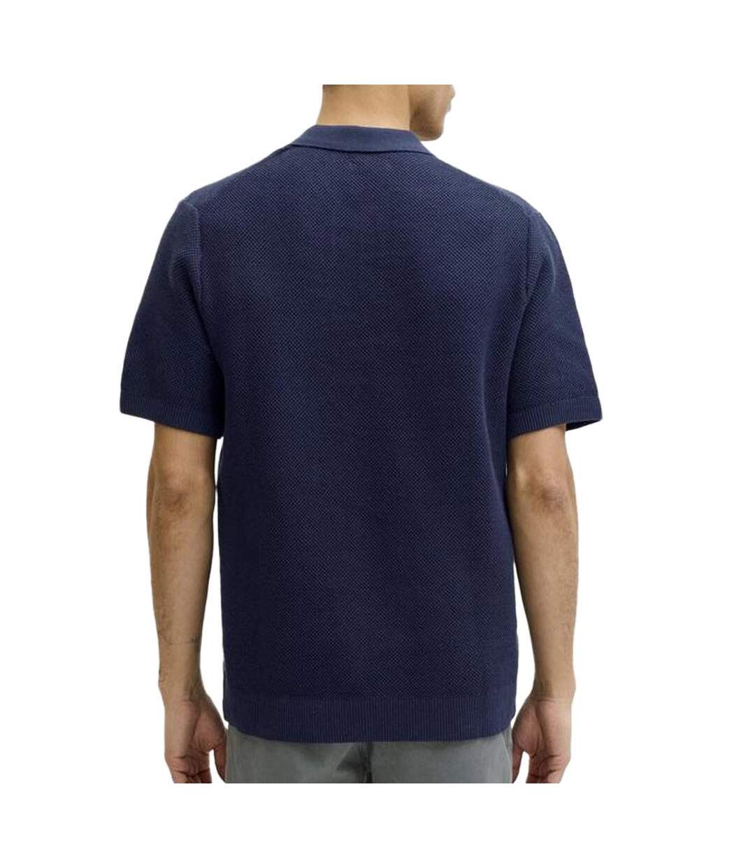 Polo marine homme jack & jones aston split-2