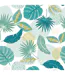 Nappe Toile Cirée Imprimé Plantania 140x240cm Bleu-2