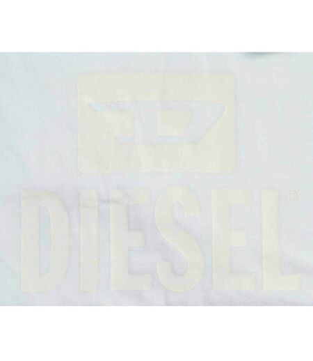 Mens Monotone Logo T-shirt Bright White Diesel