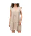 Robe beige femme vero moda kita-1