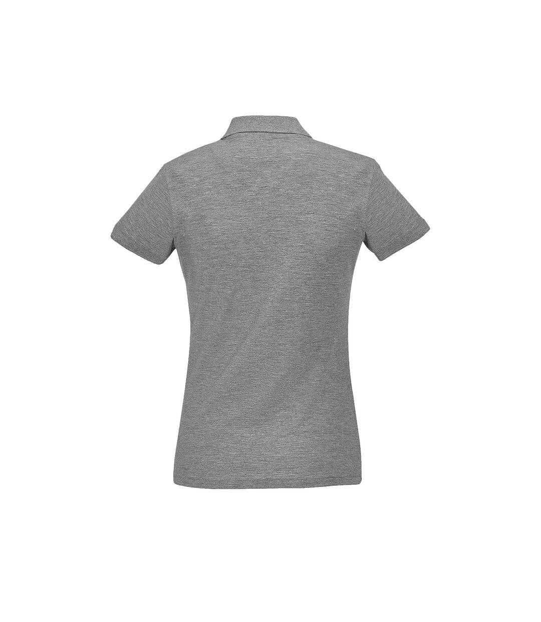 Passion polo 100% coton à manches courtes femme gris marne SOLS