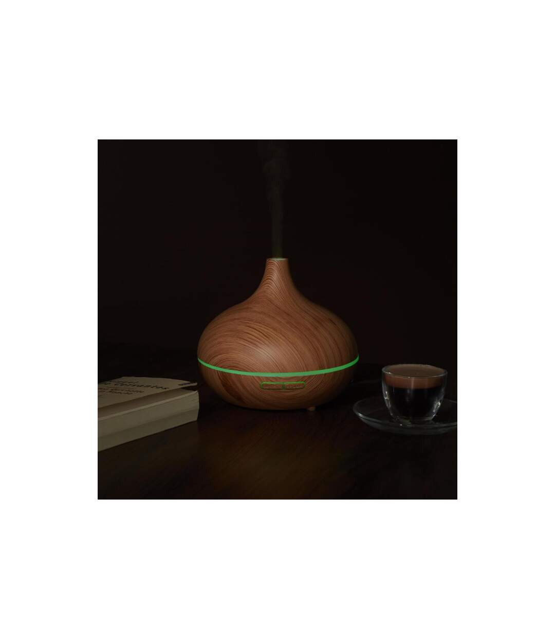 Diffuseur d'Ambiance Lumineux LED 300ml Marron-5