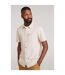 Mens coconut slub short-sleeved shirt beige Mountain Warehouse-1