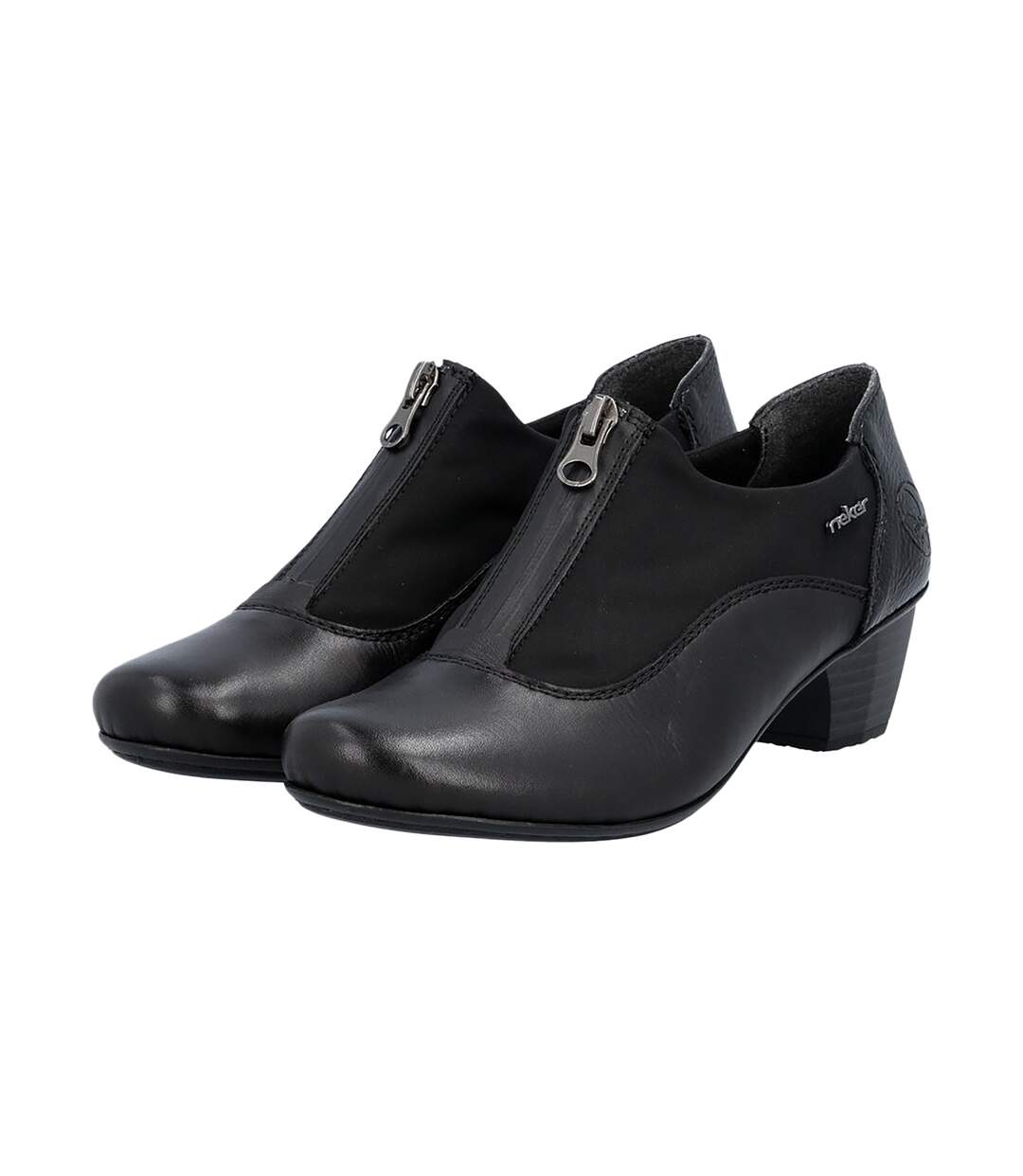 Mocassin Cuir à Talon Rieker-3