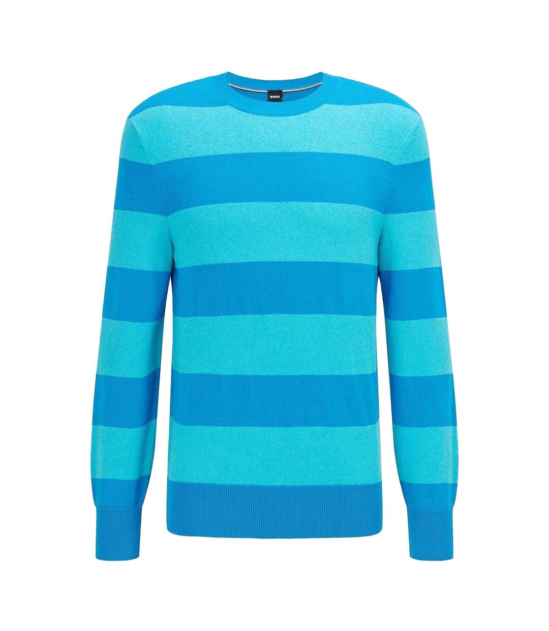 Pull Motif/style Rayures Horizontales Eromeo Homme Bleu Vif Boss-2