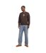 Sweat Motif/style Marguerite Brodée Homme Marron Chocolat Jack And Jones-1
