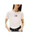 T-shirt Motif/style Strass Femme Blanc Cassé Tommy Jeans-4