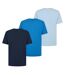 Lot De 3  T-shirts Motif/style Logo Homme Bleu Foncé Bleu Bleu Ciel Belstaff-3