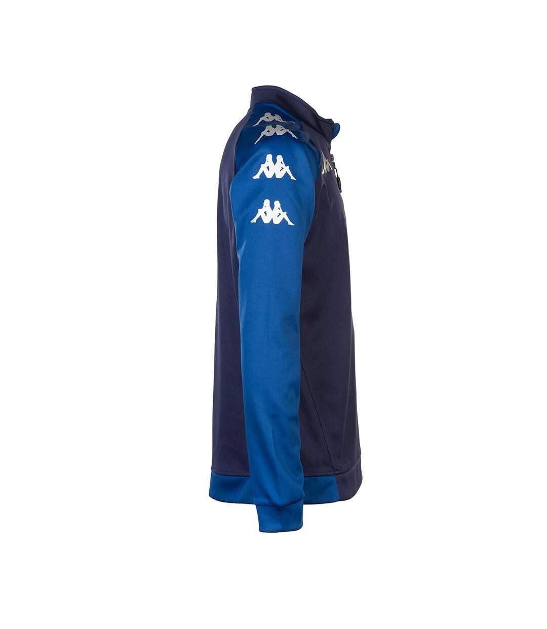 Sweat d'entrainement 1/2 zip marine homme kappa trieste-3