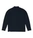 Mens Ottoman Quarter Zip Long-sleeved Polo Shirt Navy Prevu-3