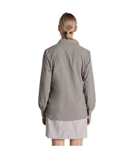 Chemisier Manches Longues Alma Femme Kaki Clair Craghoppers