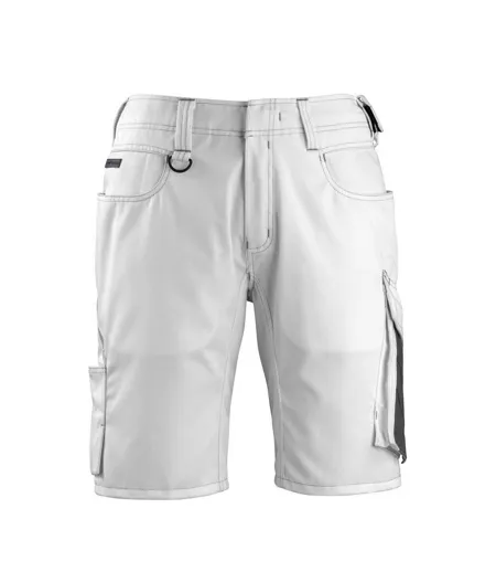 Mens Unique Stuttgart Work Shorts White Dark Anthracite Mascot