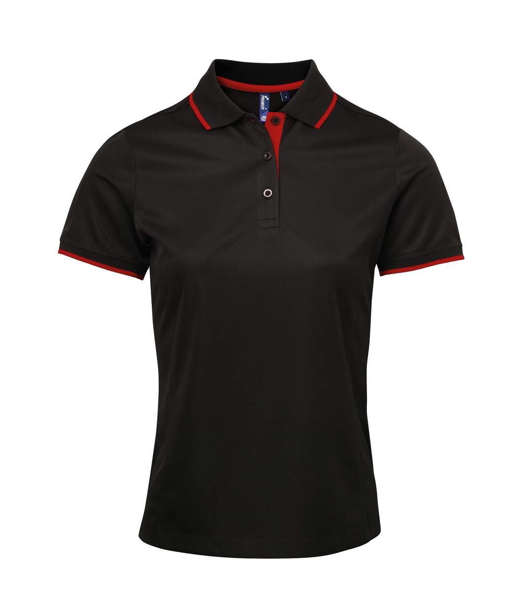 Coolchecker polo sport femme noir/orange Premier